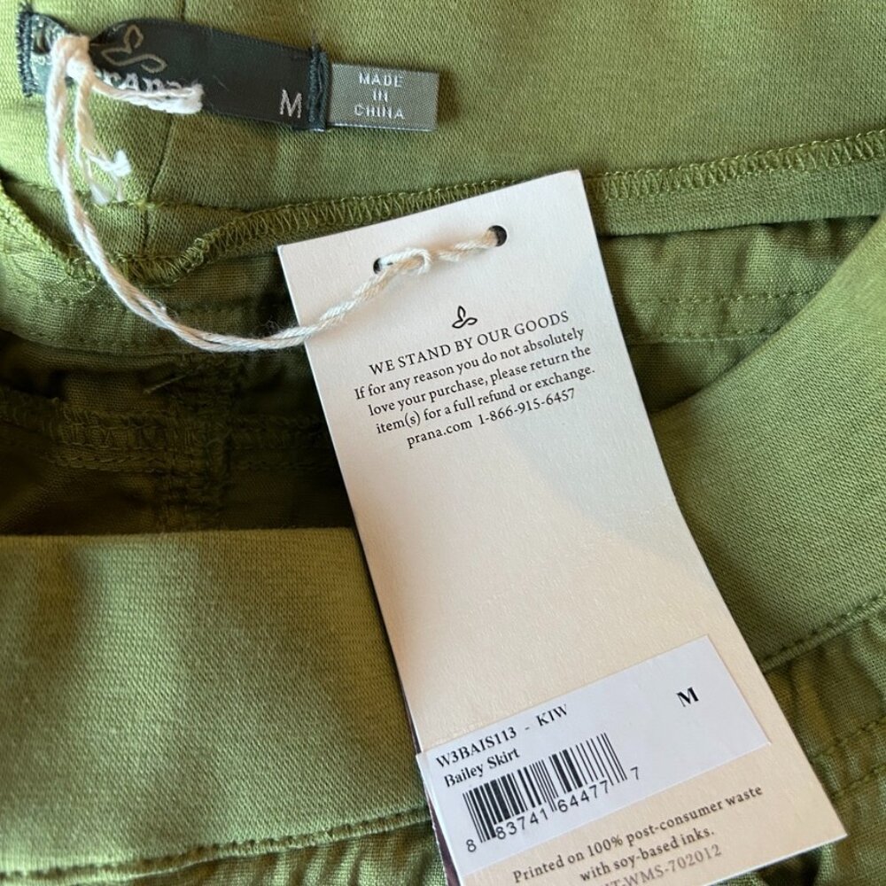 PRANA Bailey Linen Cotton Stretch Skirt Hike Outdoor M ~ NWT! - Picture 4 of 4